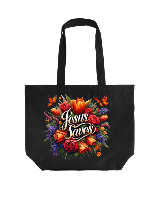 Jesus Saves Tote Bag